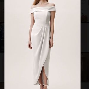 White BHLDN Thompson MIDI Dress Size 0